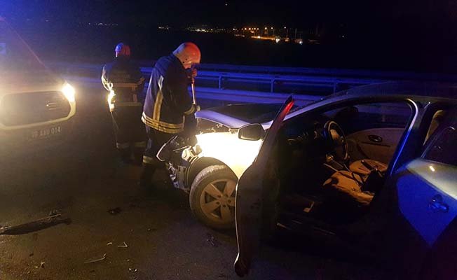 Yola dökülen yağ kazaya neden oldu