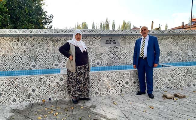 Düvenci'de Şehit Eren Bülbül çeşmesi