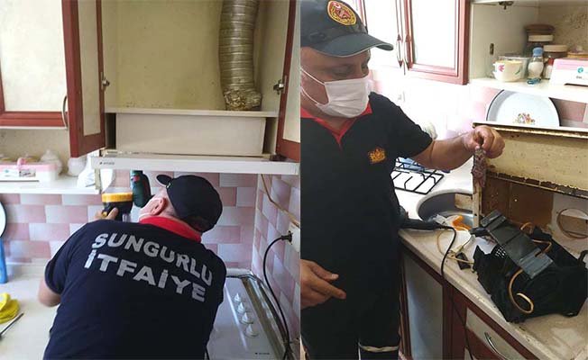 Mutfaktan ses duydu, ve…