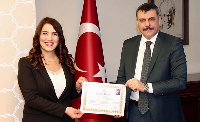 Küresel ödüle başarı belgesi