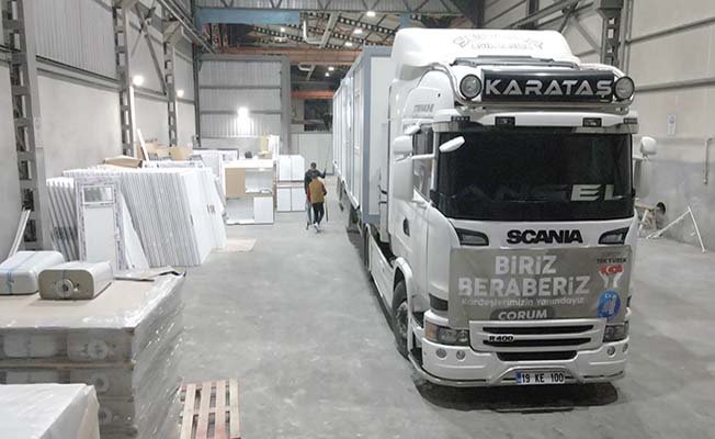 Kardeş şehre 14 konteyner daha