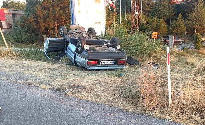 Sürücü ölümden döndü