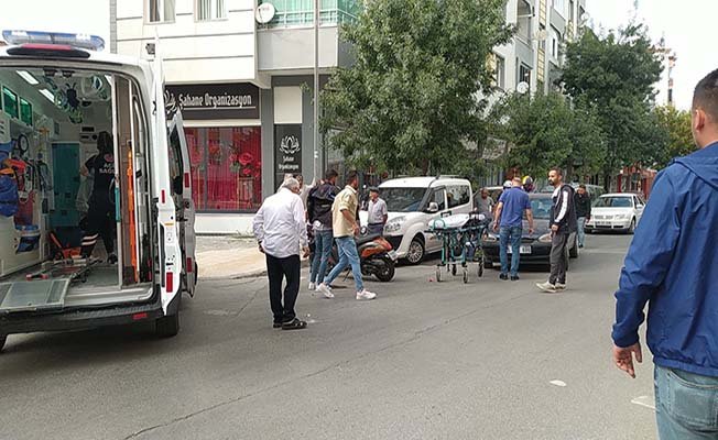 Kıbrıs Caddesi'nde kaza, 2 yaralı
