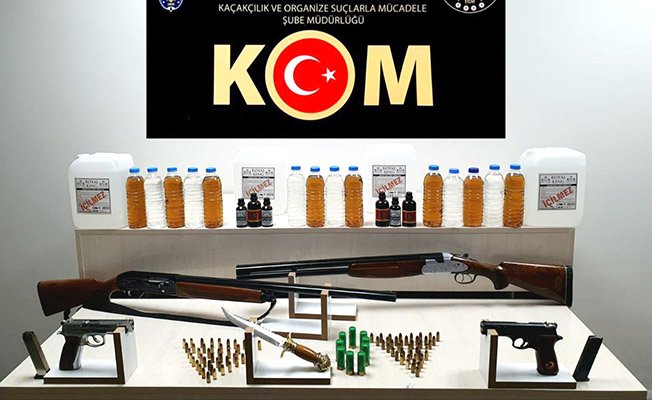 El yapımı içki ele geçirildi