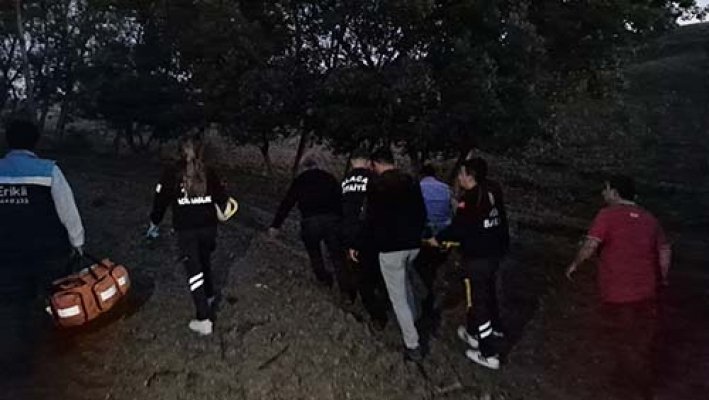 Arazide yaralı bulundu