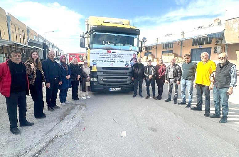 600 aileye bir ay yetecek gıda desteği