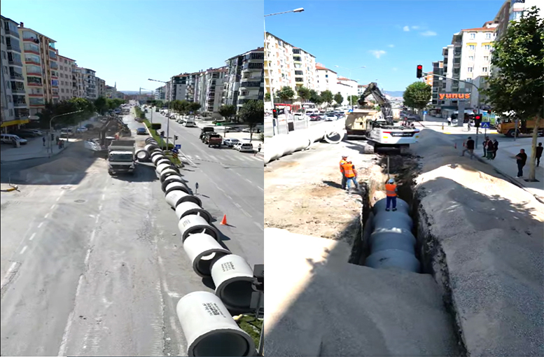 Artık bu caddede sel olmayacak!