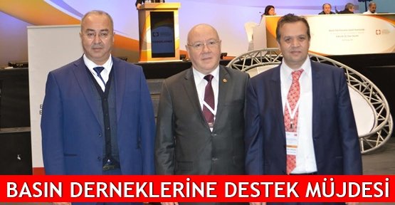 Basın derneklerine destek müjdesi
