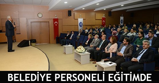 Belediye personeli eğitimde
