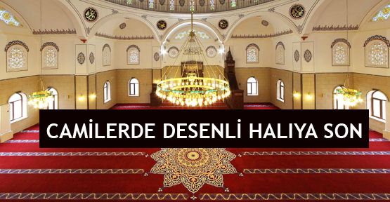 Camilerde desenli halıya son