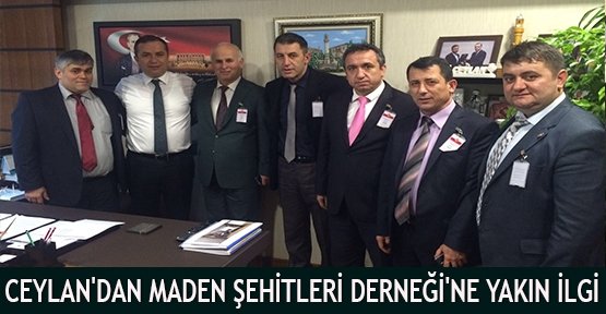 Ceylan'dan Maden Şehitleri Derneği'ne Yakın İlgi