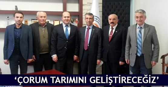  ‘Çorum tarımını geliştireceğiz’