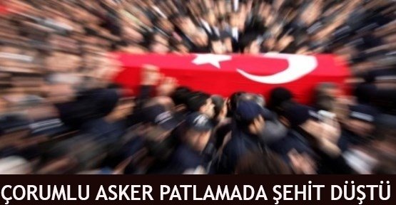 Çorumlu asker patlamada şehit düştü