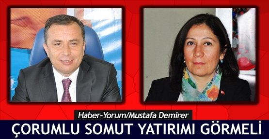  Çorumlu somut yatırımı görmeli
