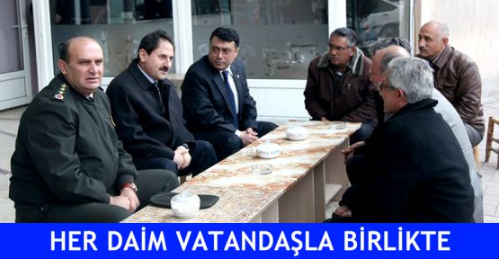 Esnafa hal hatır sordu