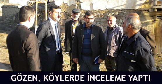 Gözen, köylerde inceleme yaptı