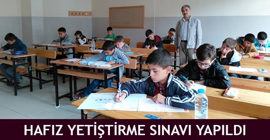 Hafız yetiştirme sınavı yapıldı