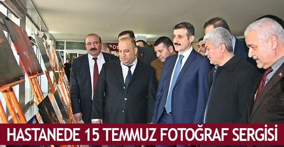 Hastanede 15 temmuz fotoğraf sergisi