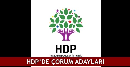  HDP’de Çorum adayları