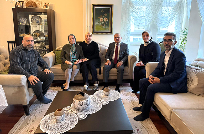 Merhum Ertekin’in ailesine vefa ziyareti